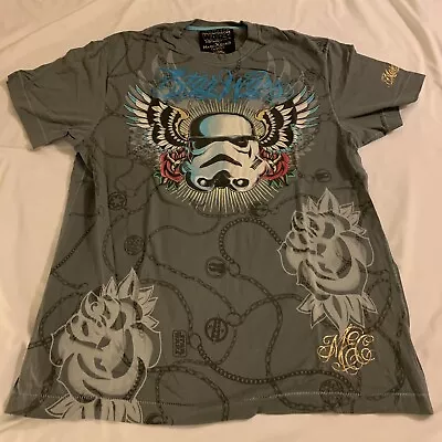 MARC ECKO STAR WARS Vintage T Shirt Storm Trooper Wings Roses 2008 Lucasfilm L • $30