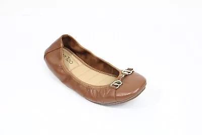 Me Too Olympia Ballet Flat Women Leather Shoe 9.5 Cushioned Insole Horse Bit • $29.25