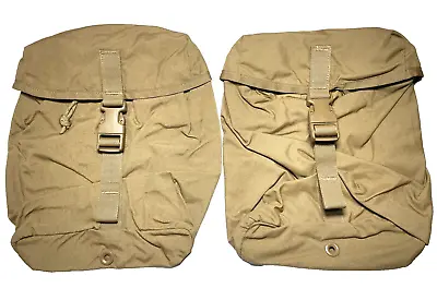 NEW Lot Of 2 USGI Military USMC FILBE SUSTAINMENT POUCH Eagle MOLLE Coyote NIB • $31.49