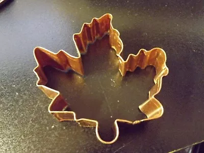 Copper Maple Leaf Cookie Cutter 4.5 T X 4.25 W • $4