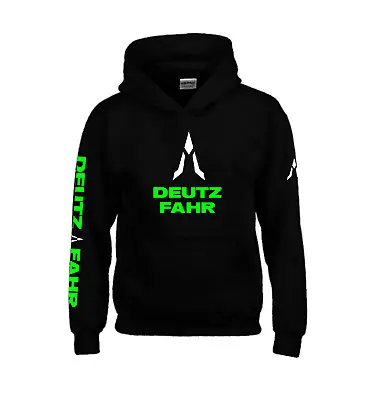 DEUTZ FAHR DF Hoodie KIDS AND ADULT SIZES Tractor Enthusiast Farming 5YRS-3XL • £34.99