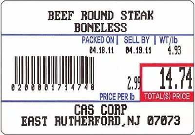 CAS LST-8010 Label 58 X 40 Mm 700 Labels/Roll 12 Rolls Vision Tech Shop • $32