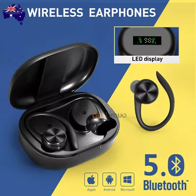 $29.95 • Buy Sweatproof Wireless Bluetooth Earphones Headphones Sport Gym Earbuds With Mic