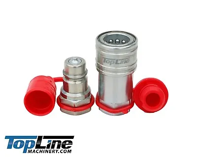 TL35 1/2  SAE Thread 1/2 Ag Hydraulic Quick Connect Coupler Poppet Valve ISO5675 • $19.95