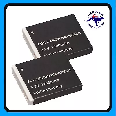 2x 1700mAh For Canon NB-6L PowerShot SX610 HS SX240 SX500 SX260 S95 SX280 SX270 • $18.98