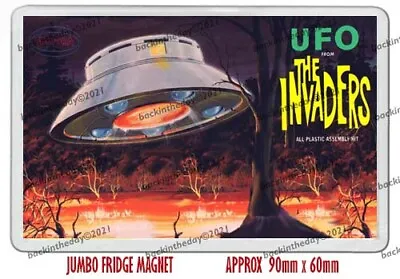Retro Tv  - The Invaders - Ufo Model Box Art New Jumbo Fridge Magnet Or Keyring  • £2.99