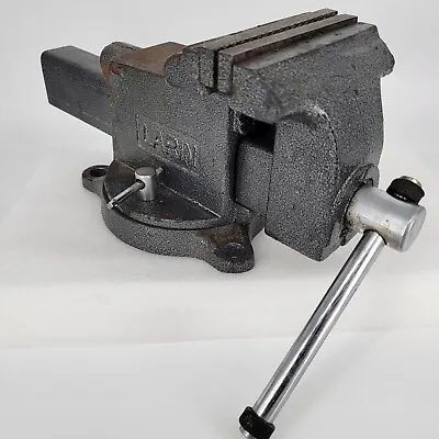 LARIN 5  Jaws Gray Bench Vise With Swivel And Anvil Workbench Shop • $48.59