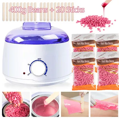 $8.97 • Buy Professional Wax Warmer Heater Hair Removal Depilatory Home Waxing Kit Beans