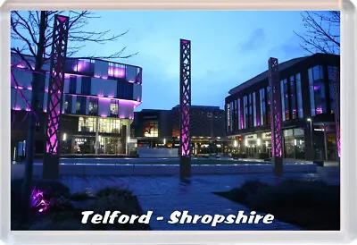 Telford - Shropshire - 96 X 67 Mm Jumbo Fridge Magnet Souvenir Gift Brand New • £2.99