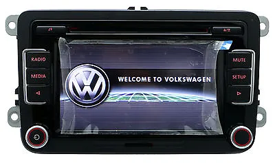 Volkswagen RCD510 Radio 6 Disc CD MP3 Player Golf Passat Tiguan Polo Jetta • $94.99