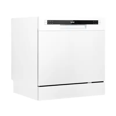 Baridi Compact Table Top 8L Countertop Dishwasher 8 Place Low Noise White (A) • £209.95