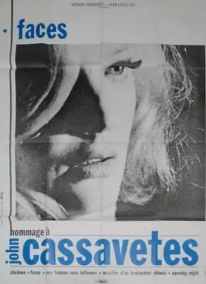 Faces - Cassavetes / Rowlands - Rare Large Reissue French Movie Poster • $249.99