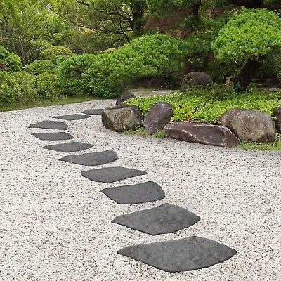 Nature Loving Garden Pathway Stepping Stones Paving Reversible Recycled Rubber  • £13.99