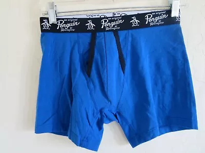 Penguin Original By Munsingwear Men's Boxer Brief Blue Small. Nwot • $10.99