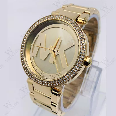 New Michael Kors MK5784 Women's 39mm Parker Gold-Tone Stainless Steel Watch • $99.80