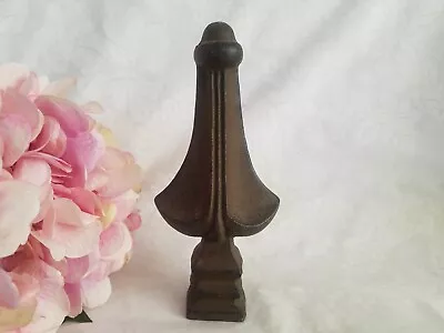 Vintage Solid Cast Iron Metal Spire Topper Architectural Finial 7-1/4  Tall • $24.99