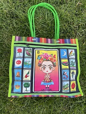 $19.99 • Buy Frida Kahlo Tote Lotería Mesh Bag Mexican Market Mercado Beach Handmade Bag