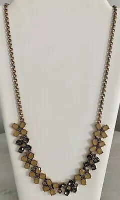Beautiful J Crew Crystal Rhinestone Flower Necklace 29” • $12