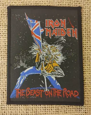 Vintage 1980s IRON MAIDEN The Beast On The Road Patch - Heavy Metal  3  X 4  • $30