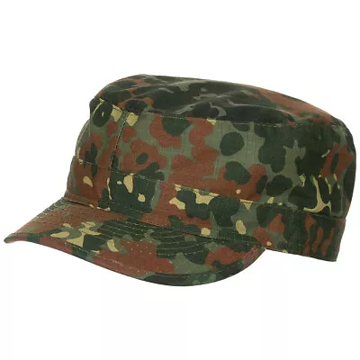 Army Style Ripstop Field Cap Military Combat Hat Bw German Flecktarn Camo S-xxl • £12.95