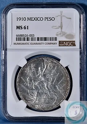 1910 Mexico Caballito Peso NGC MS61 - Certified Blast White History!!! • $829.99