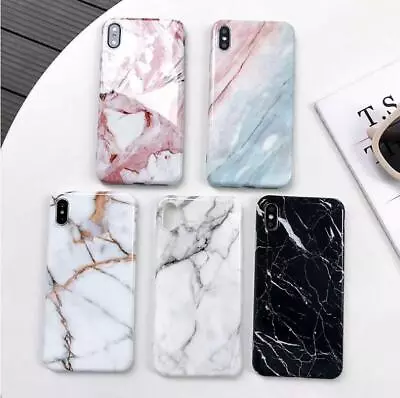 $7.19 • Buy For IPhone X XS Max XR Soft TPU Case Marble Shockproof Silicone Gel Cover
