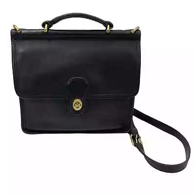 Vintage Coach Willis Bag 9927 Black Leather • £144.77