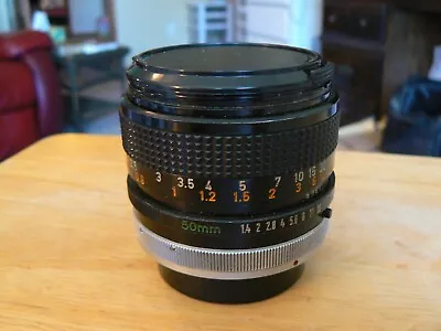 Canon FD 50mm 1:1.4 S.S.C. Lens - With Both Caps • $59.99