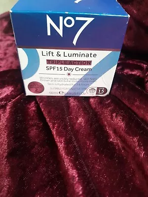 No7 Lift & Luminate Triple Action SPF 15 Day Cream - 50ml • £9.87
