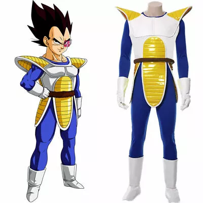 Dragonball Dragon Ball Z Vegeta Cosplay Costume Outfit Uniform Full Set@ • $36