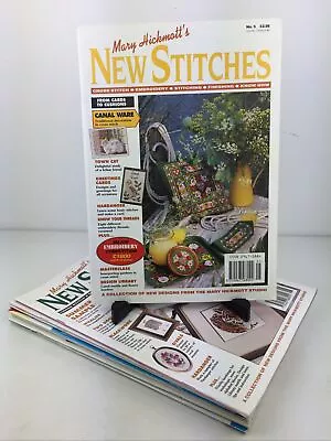 Mary Hickmotts New Stitches Magazine Bundle X8 Cross Stitch Embroidery Know How  • £29.99