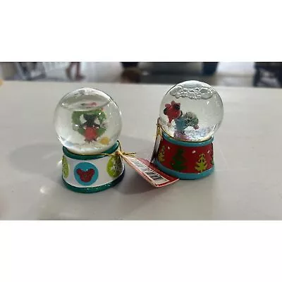 Disney Water Globe Lot Of 2  Mickey And Minnie Mouse  18213 KG • $16