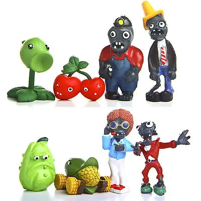 8pcs Plants Vs Dancing Zombies Action Figures Cake Topper Car Decor Set Toy Gift • $13.56