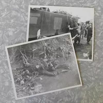 2 Original Photos Of Dead Vietnamese War Casualties Vietnam VC Viet Cong 8x10  • $299.99