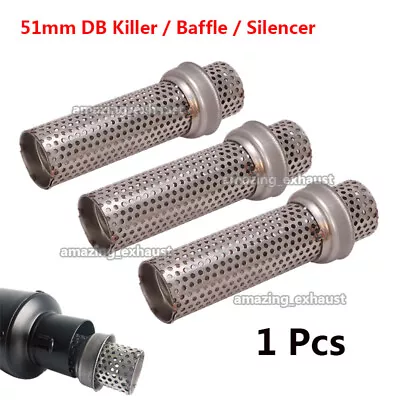 51mm DB Killer Bike Universal Exhaust Pipe Muffler Silencer Baffle Reduce Noise • $22