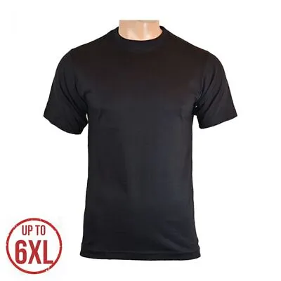 US Style BDU T-Shirt - Black 100% Cotton Army Larger Sizes Available - UP TO 6XL • £12.45