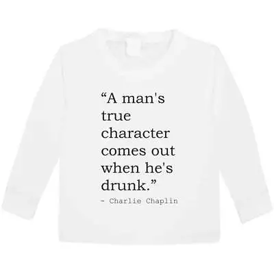 Funny Charlie Chaplin Quote Kid's Long Sleeve T-Shirts (KL175759) • £9.99