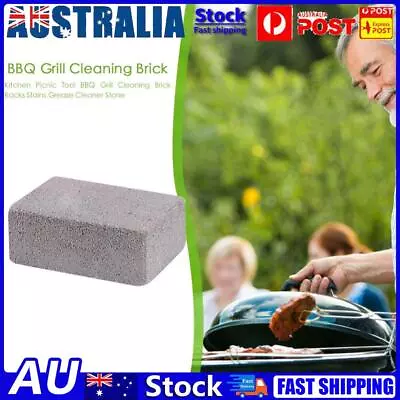 1x BBQ Grill Cleaning Brick Block Barbecue Racks Stains Grease Cleaner • $8.69