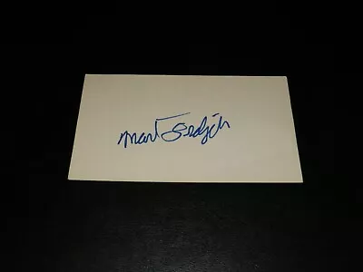 Mark Fidrych (debut 1976) * ROOKIE YEAR AUTO * Autographed 3x5 Index Card Tigers • $50