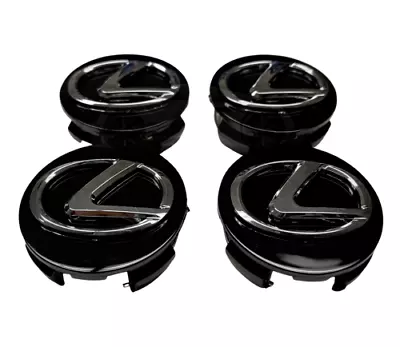 Set Of 4 Black 62mm Wheel Center Hub Caps Hubcaps For 2006-2013 Lexus 4260330590 • $18.99