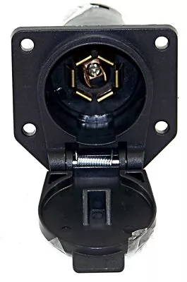 Trailer Wiring Connector 7 Way Round Plug 7 Ways Blades Style Connections 6-24 V • $9.27