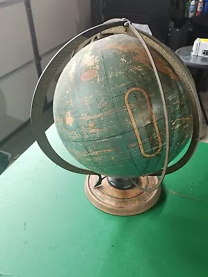 Vintage Cram's Deluxe Globe 16  W/ Sun Rays & Season Indicator (CK) • $29.99