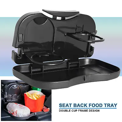 Car Cup Holder Back Seat Drink Food Tray Travel Table Auto Folding Stand Desk US • $10.87