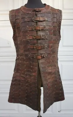 Brown Leather Bringandine Armor Medieval Breastplate • £244.07