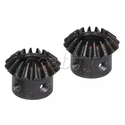 26mm Diameter 90 Degree 1.5 Module 16 T 45# Steel Bevel Gear Black Pack Of 2 • $9.60