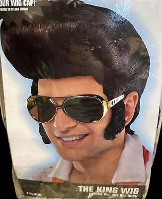 Rock And Roll The King Elvis Adult Costume Wig • $18.61