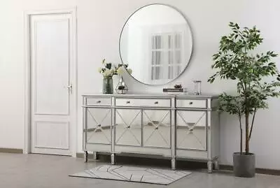Mirrored Cabinet Buffet Sideboard Foyer Living Dining Room 4 Doors 3 Drawers 72  • $1772.46