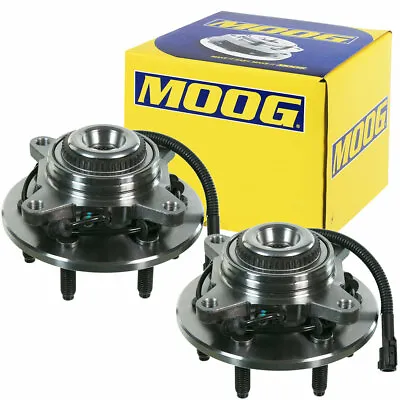 4WD MOOG Front Wheel Hub And Bearing Assembly Pair For F-150 2004-2008 W/ ABS • $178.09