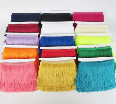 15cm Tassel Fringe Trim For Sewing Crafting Lampshades Dress Making Upholstery • £2.69