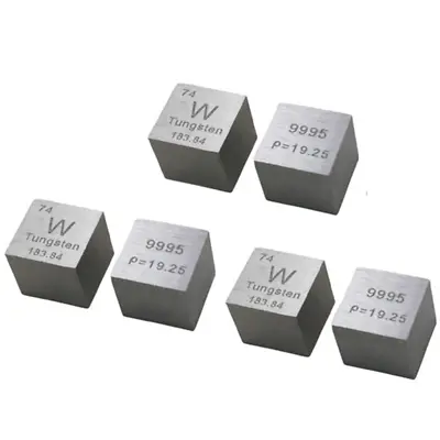 $585 • Buy W Tungsten Metal 99.9% Carve Element Periodic Table Cube / Tungsten Sheet